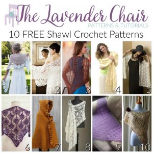 Shawl Crochet Pattern - The Lavender Chair
