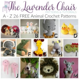 A-Z 26 FREE Animal Crochet Patterns - The Lavender Chair
