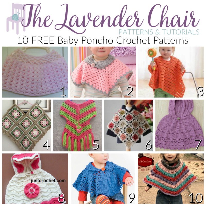 10 Free Baby Poncho Crochet Patterns The Lavender Chair