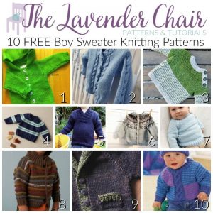 10 FREE Boy Sweater Knitting Patterns - The Lavender Chair