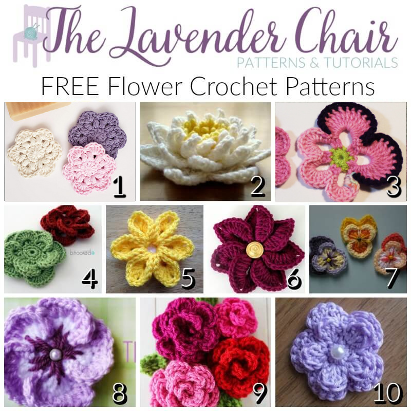 Free Flower Crochet Patterns The Lavender Chair