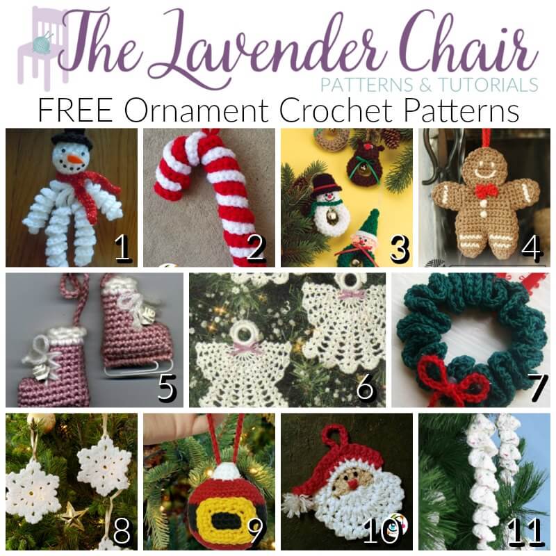 Free Ornament Crochet Patterns - The Lavender Chair