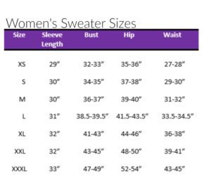 Crochet Size Chart