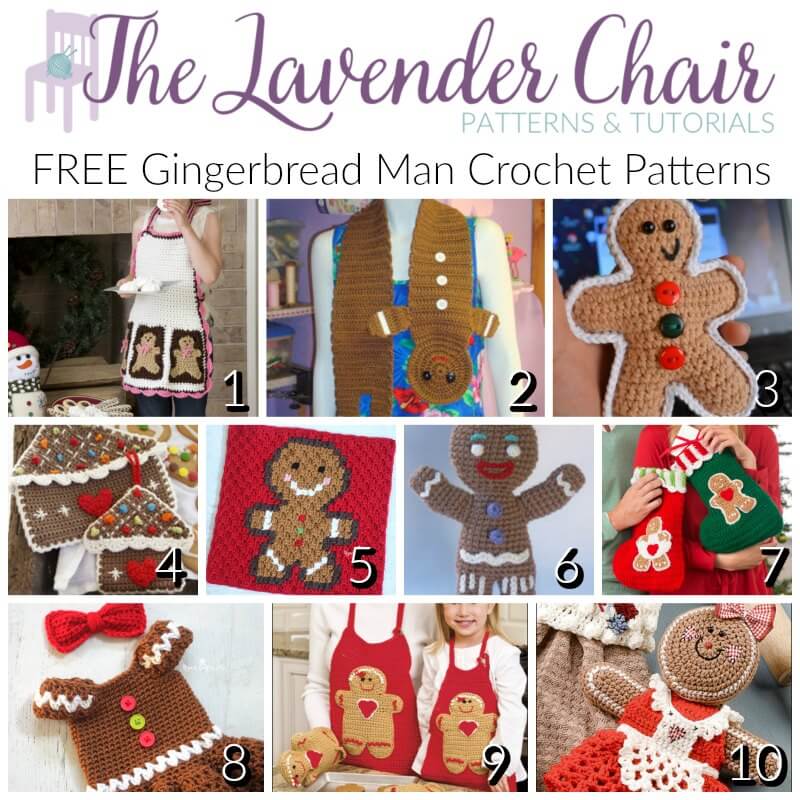 Gingerbread Crochet Patterns - The Lavender Chair