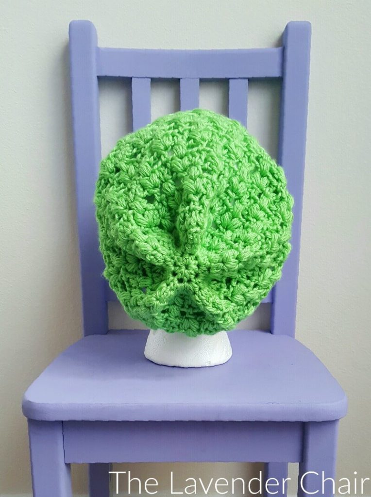 Clover Puff Slouchy Beanie - Free Crochet Pattern - The Lavender Chair