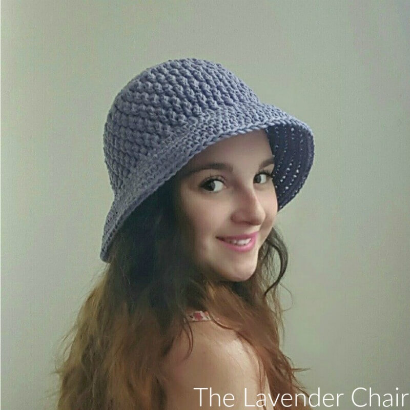 Brickwork Summer Sun Hat (Adult) - Free Crochet Pattern - The Lavender Chair