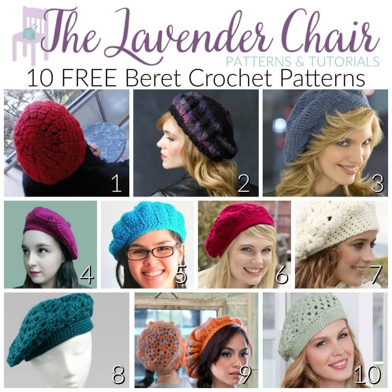 10 Free Beret Crochet Patterns The Lavender Chair