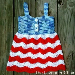 Read more about the article Red White and Blue Jean Dress Crochet Pattern