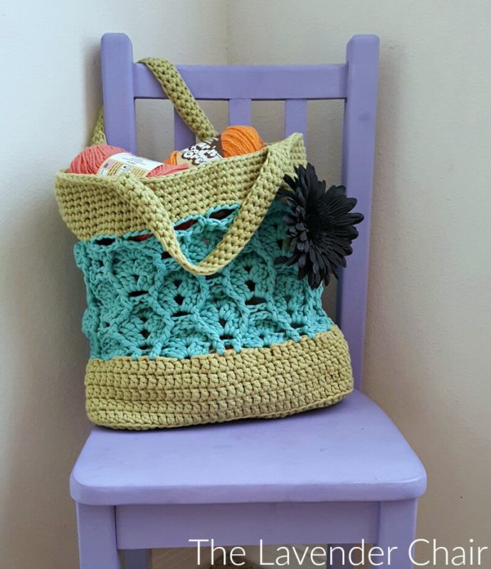 Wheat Fields Market Tote - Free Crochet Pattern - The Lavender Chair