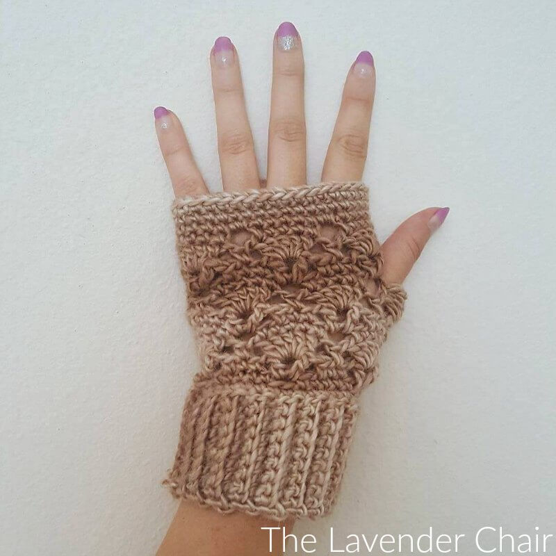 Vintage Fingerless Gloves - Free Crochet Pattern - The Lavender Chair