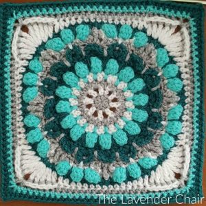 Petunia Roundabout Mandala Square - Free Crochet Pattern - The Lavender Chair
