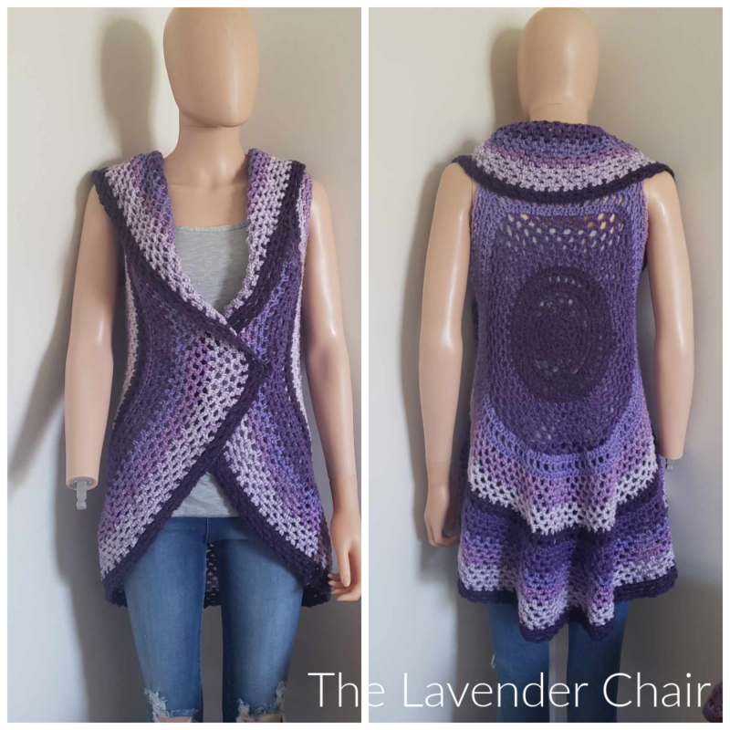 Pocket Full of Posies Circular Vest - Free Crochet Pattern - The Lavender Chair