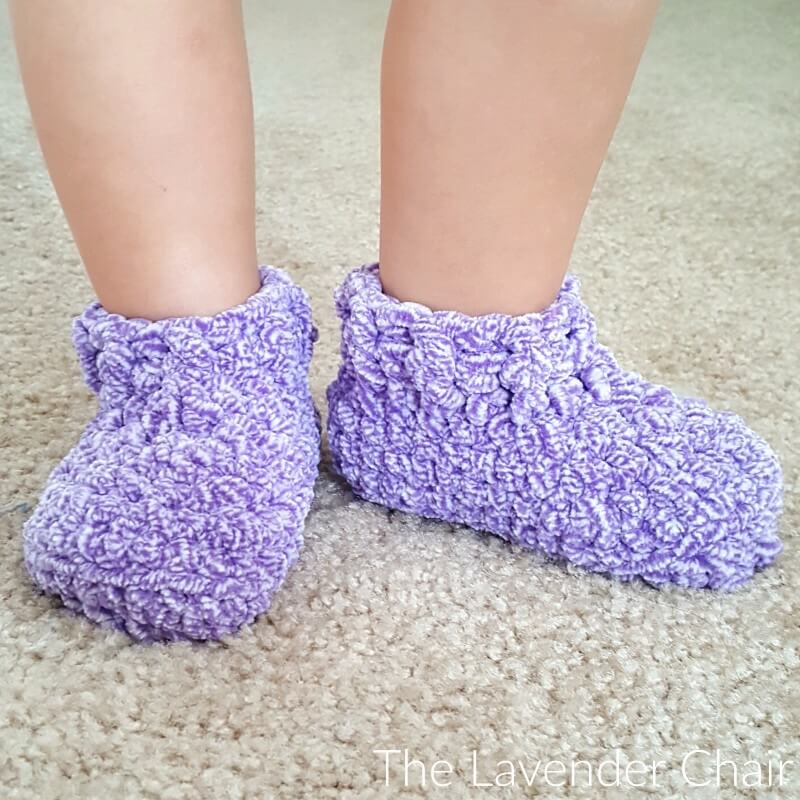 Little Cloud 9 Slippers - Free Crochet Pattern - The Lavender Chair