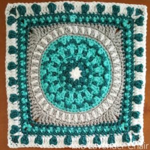 Peony Mandala Square - Free Crochet Pattern - The Lavender Chair