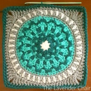 Peony Mandala Square - Free Crochet Pattern - The Lavender Chair