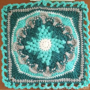 Wallflower Mandala Square - Free Crochet Pattern - The Lavender Chair
