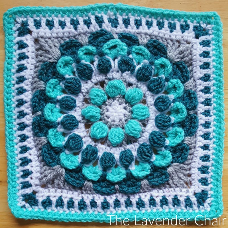 Marigold Mandala Square - Free Crochet Pattern - The Lavender Chair