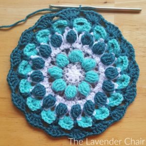 Marigold Mandala Square - Free Crochet Pattern - The Lavender Chair