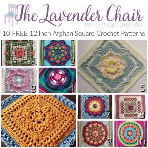 Read more about the article 10 FREE 12 Inch Afghan Square Crochet Patterns