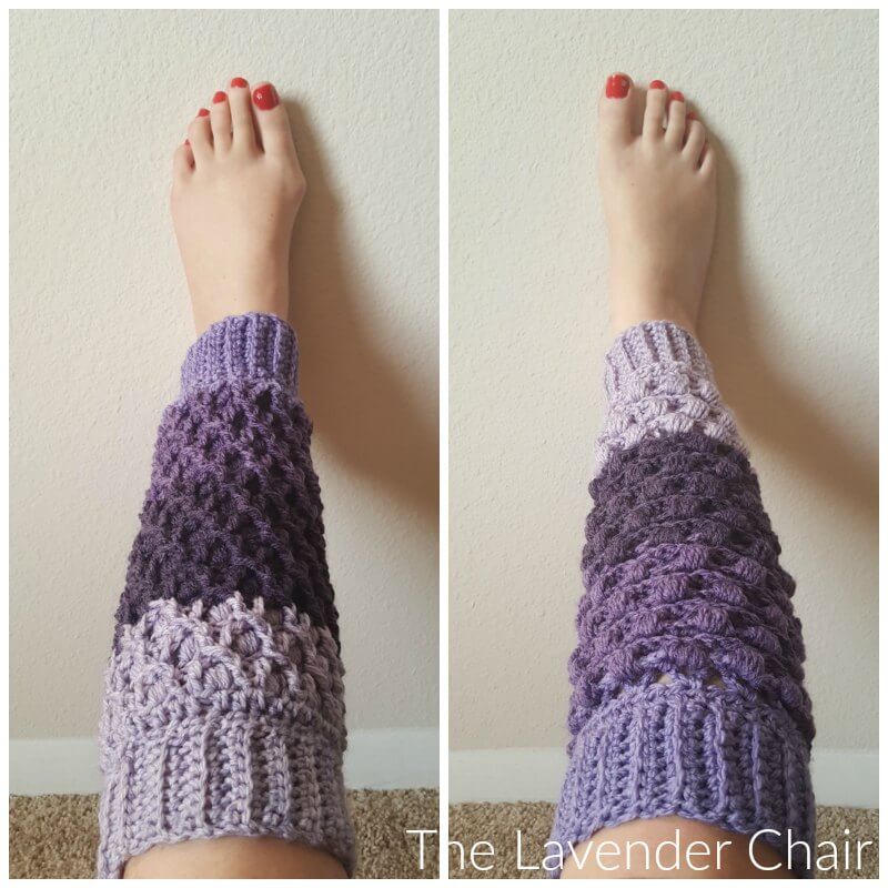Reversible Lily's Leg Warmers Crochet Pattern - The Lavender Chair