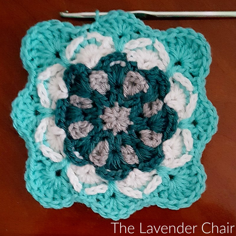 Azalea Mandala Square - Free Crochet Pattern - The Lavender Chair