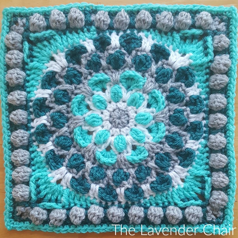 Cascading Mum Mandala Square - Free Crochet Pattern - The Lavender Chair