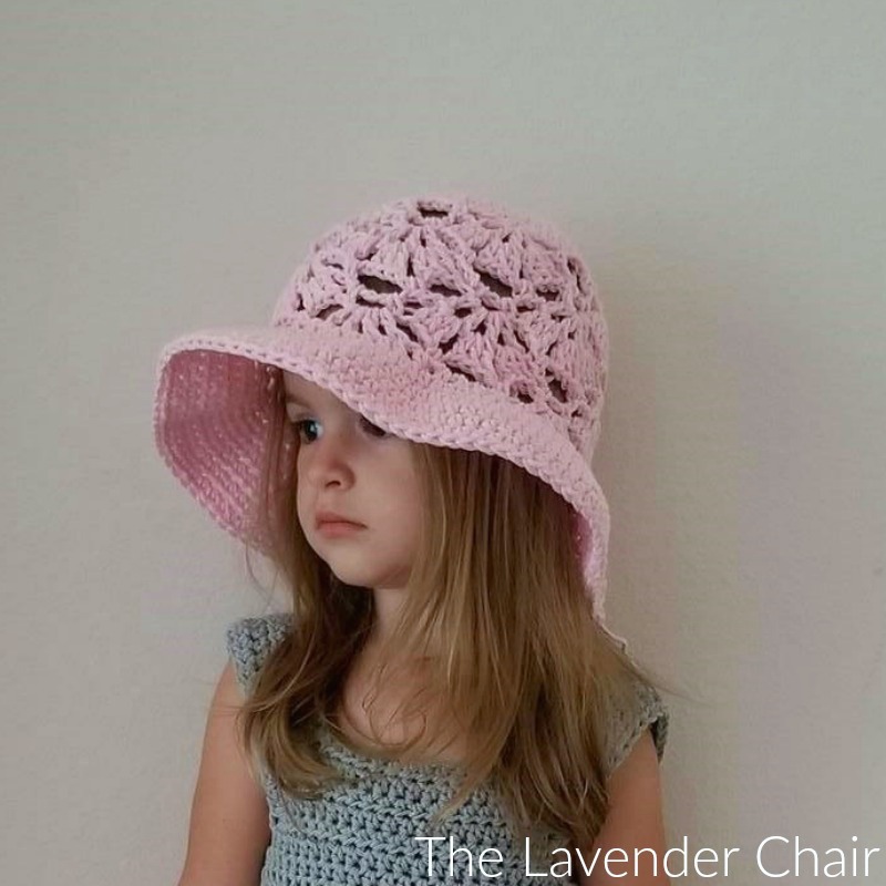 Falling Fans Sun Hat (Infant-Child) - Free Crochet Pattern - The Lavender Chair