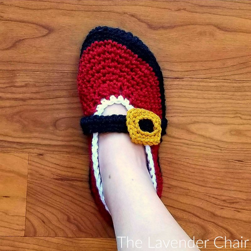 Mrs. Claus' Ballet Slipper - Free Crochet Pattern - The Lavender Chair