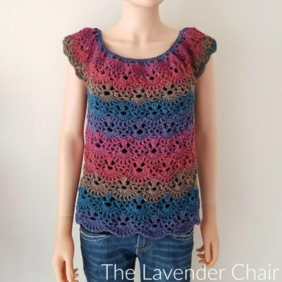 Read more about the article Lacy Shells Top (Adult) Crochet Pattern