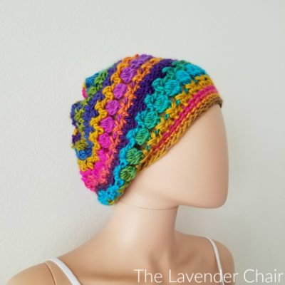 Read more about the article Crossed Bobble Slouchy Beanie Crochet Pattern