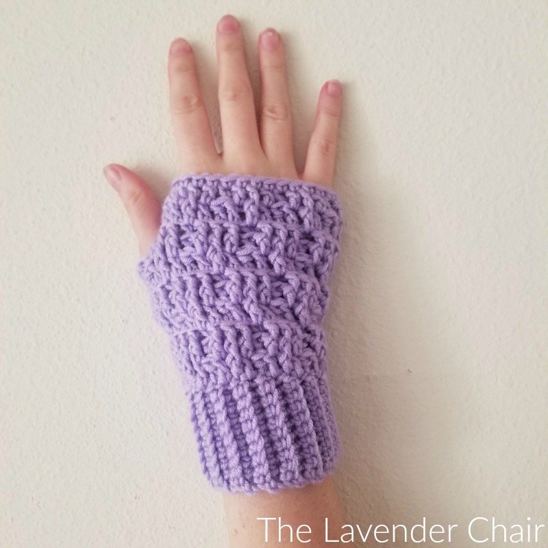 Textured Spike Stitch Fingerless Gloves - Free Crochet Pattern - The Lavender Chair
