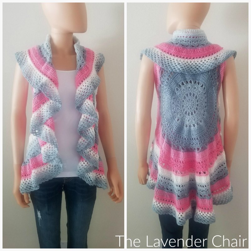 Wagon Wheel Circular Vest - Free Crochet Pattern - The Lavender Chair
