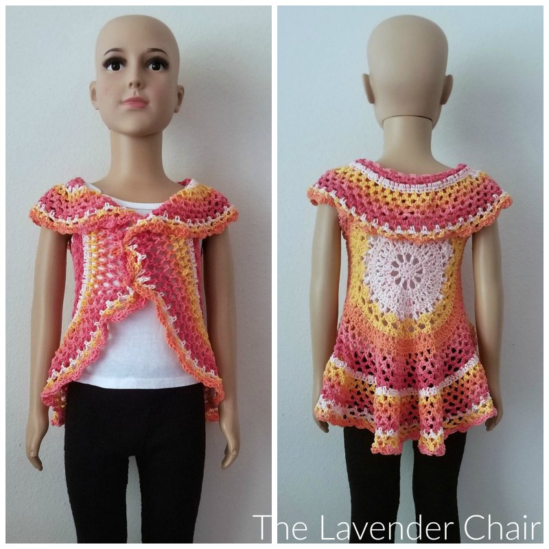 Chrysanthemum Circular Vest - Free Crochet Pattern - The Lavender Chair