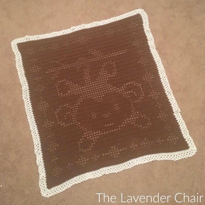 Filet Monkey Blanket - Free Crochet Pattern  The Lavender Chair