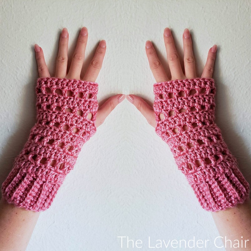 Madison Fingerless Gloves - Free Crochet Pattern - The Lavender Chair