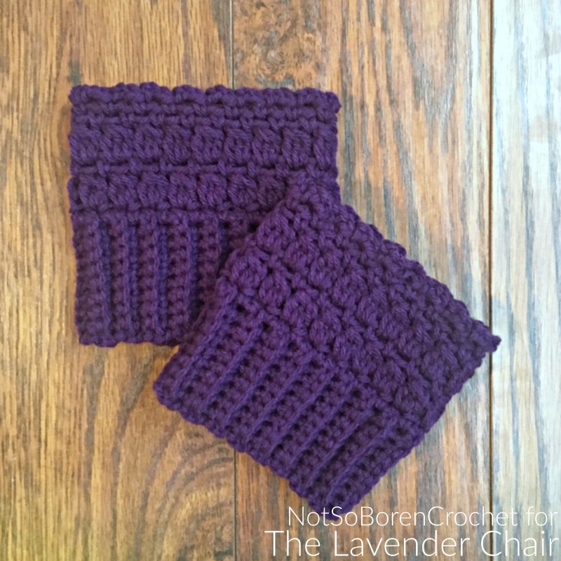 Candace's Cluster Bootcuffs - Free Crochet Pattern - The Lavender Chair
