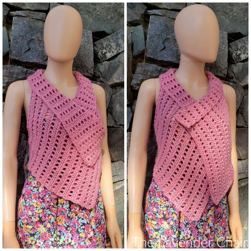 Madison Crossover Vest - Free Crochet Pattern - The Lavender Chair