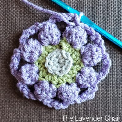 Vitis Vinifera 12" Square - Free Crochet Pattern - The Lavender Chair