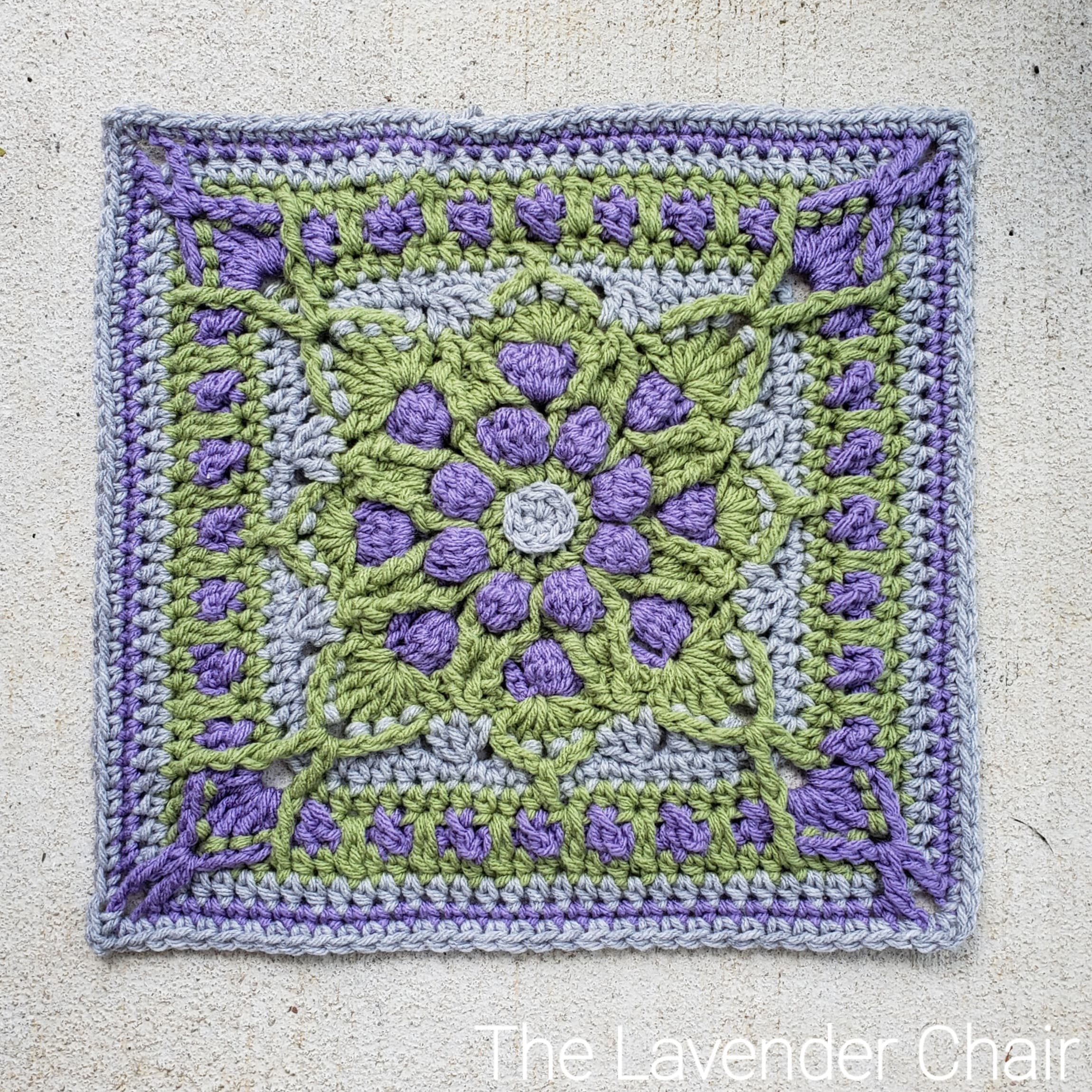 Vitis Vinifera Square Crochet Pattern   The Lavender Chair