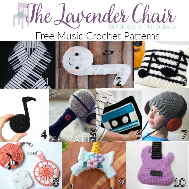 Free Music Crochet Patterns - The Lavender Chair