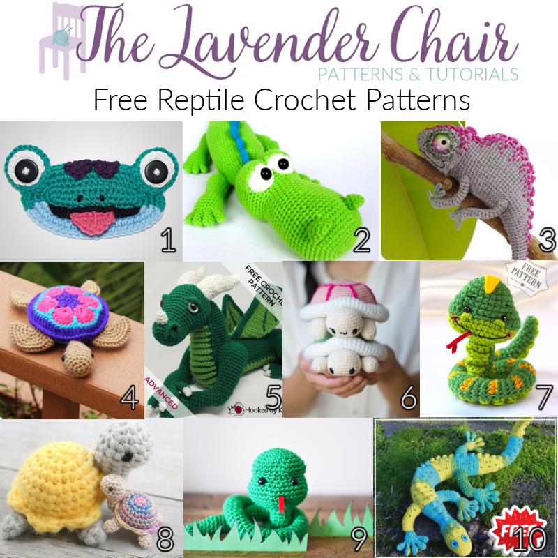 Free Reptile Crochet Patterns - The Lavender Chair