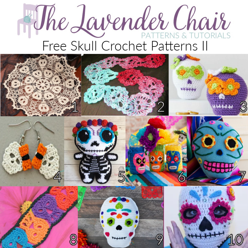 Free Skull Crochet Patterns II - The Lavender Chair