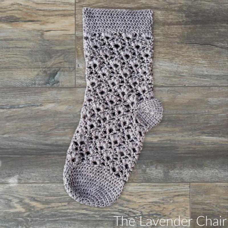 Daisy Fields Stocking - Free Crochet Pattern - The Lavender Chair