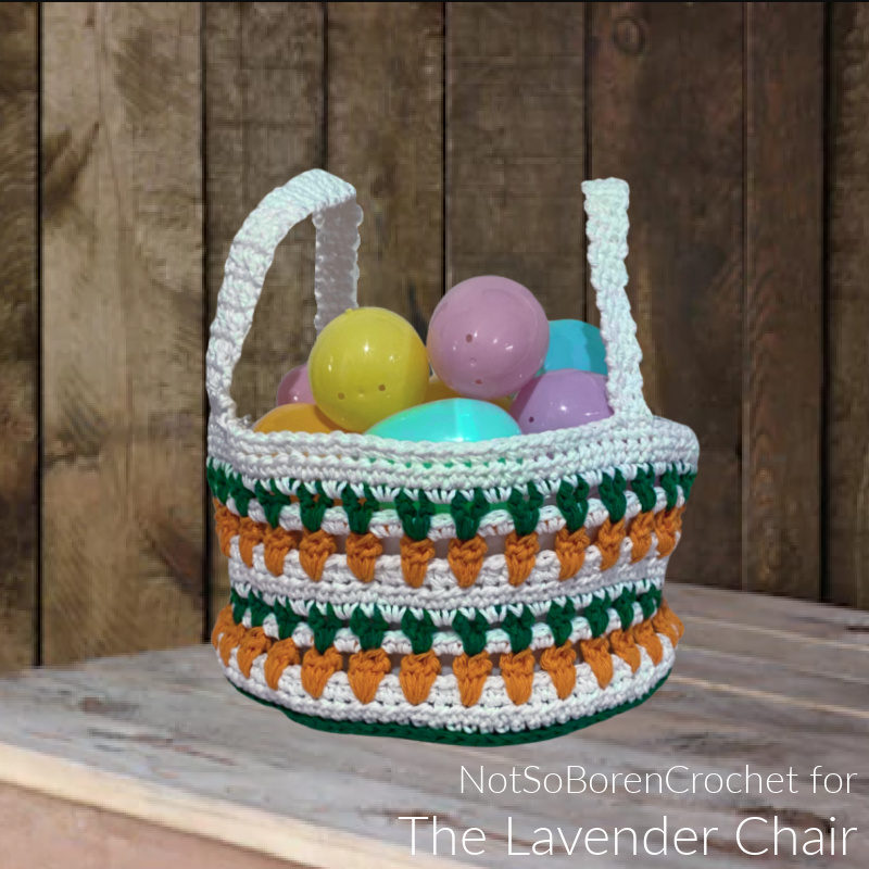 Carrot Patch Easter Basket - Free Crochet Pattern -The Lavender Chair