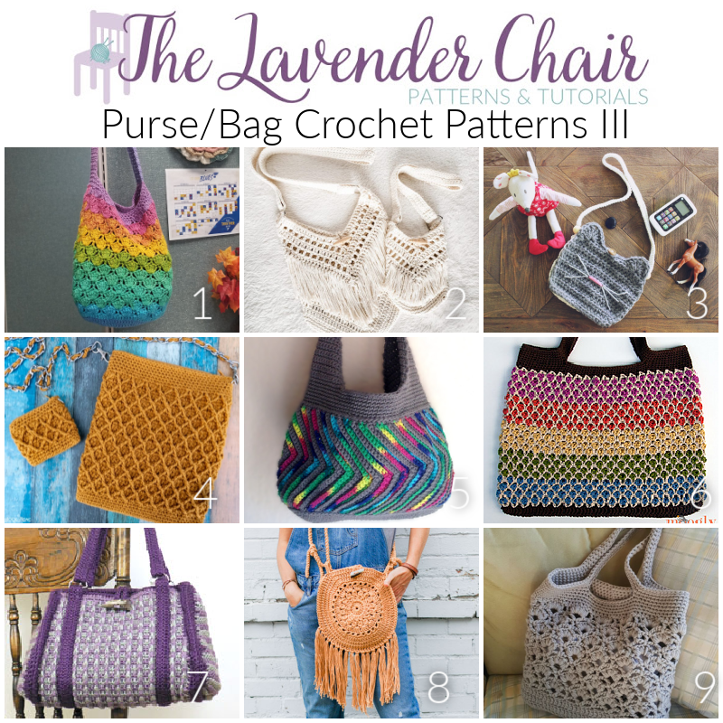 FREE Purse/Bag Crochet Patterns III - The Lavender Chair