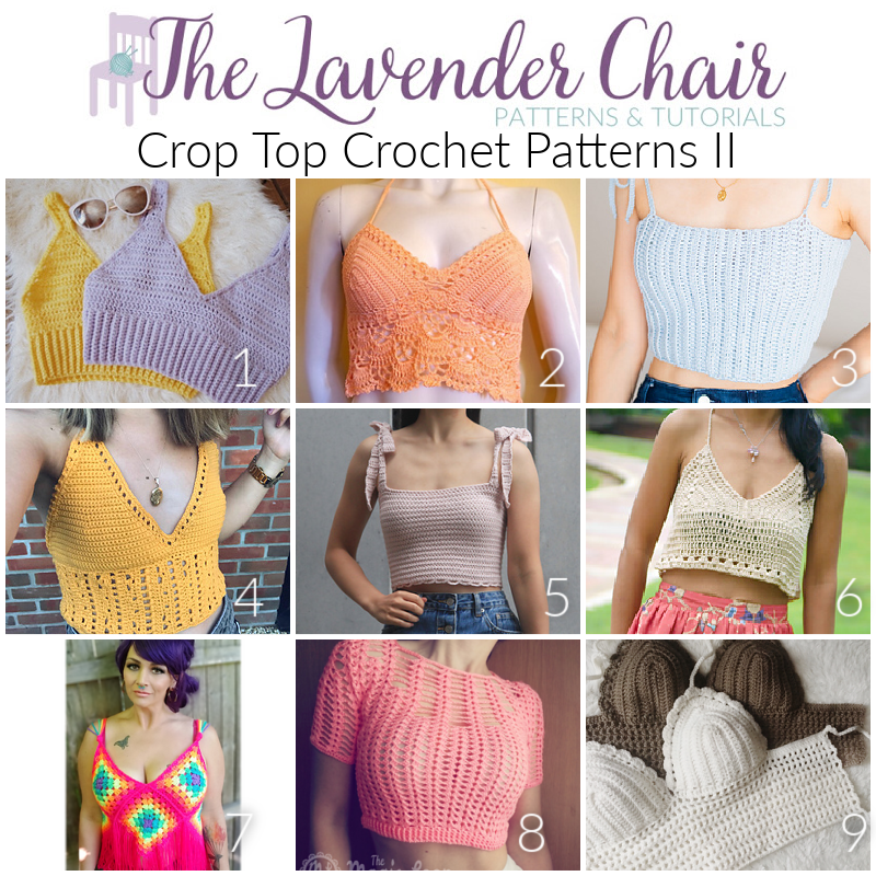 Crop Top Crochet Patterns II - The Lavender Chair