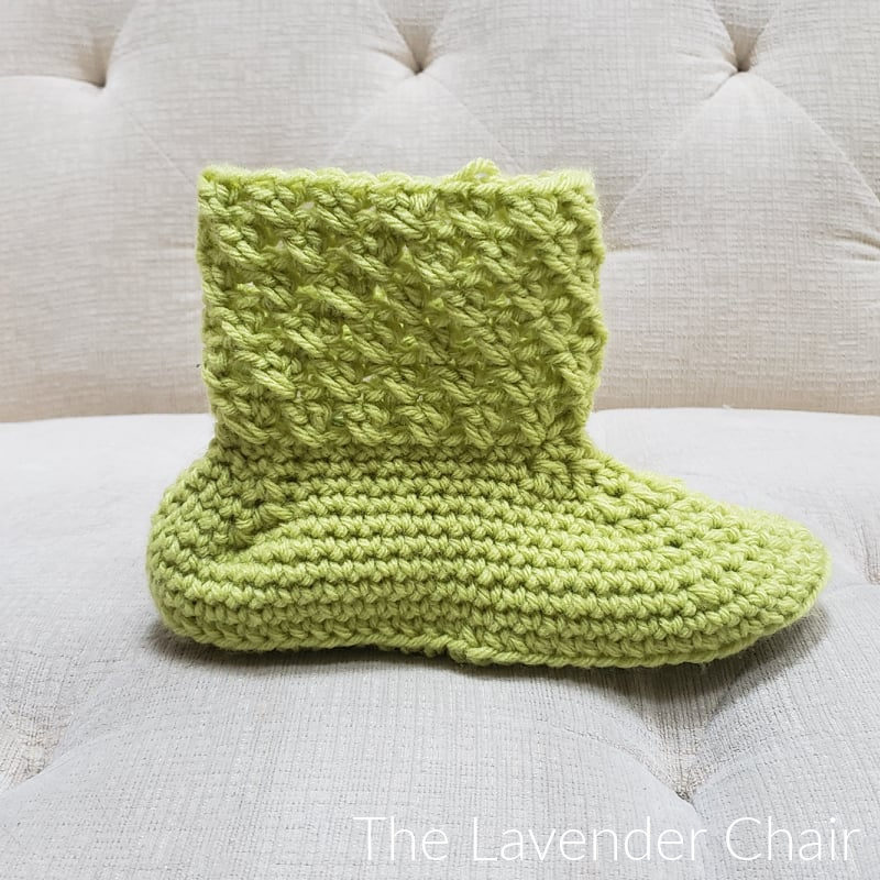 Crossed Double Slipper - Free Crochet Pattern - The Lavender Chair