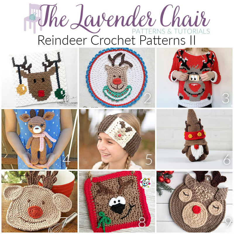 Reindeer Crochet Patterns II - The Lavender Chair