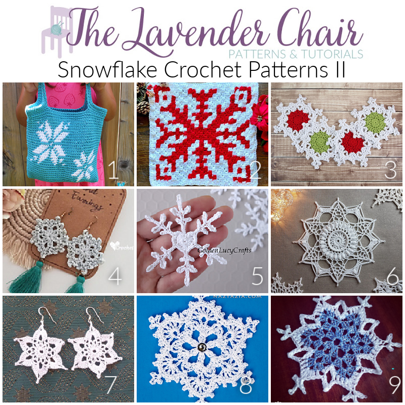 Snowflake Crochet Patterns II - The Lavender Chair