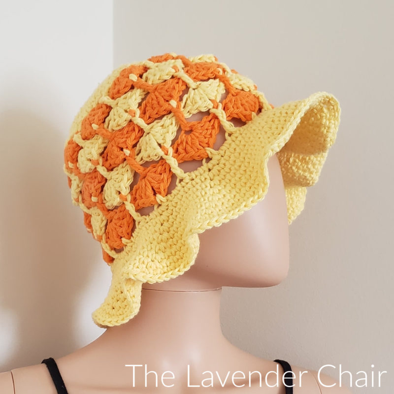 Quiver Fan Sun Hat (Adult) - Free Crochet Patterns - The Lavender Chair